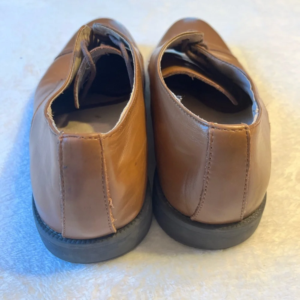 G.H. Bass & Co. Tan Leather Cap-Toe Derby Shoes
